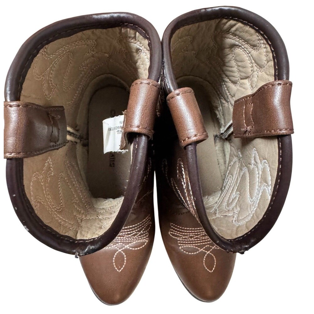 Canyon Trails Kids Girls Boy Cowboy Pointed  Toe Classic Western Rodeo Boots 10M - Picture 5 of 10